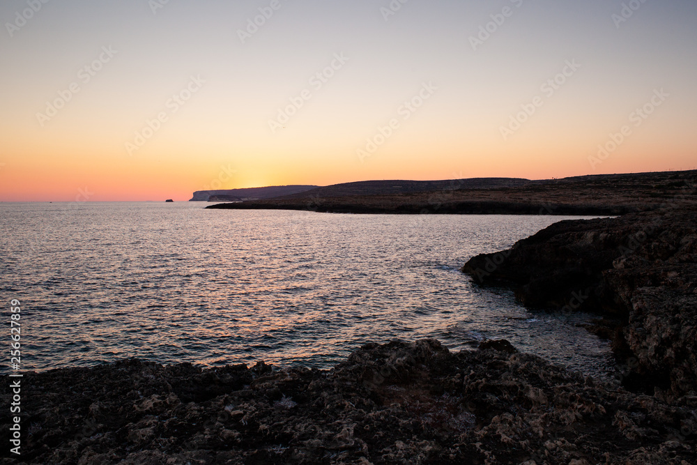 Rock coast of Lampedusa