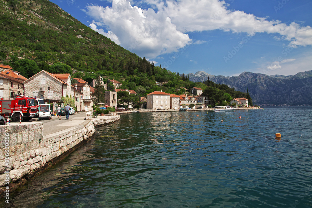 Perast, Montenegro,  Bay of Boka-Kotorska, Adriatic Sea, Balkans