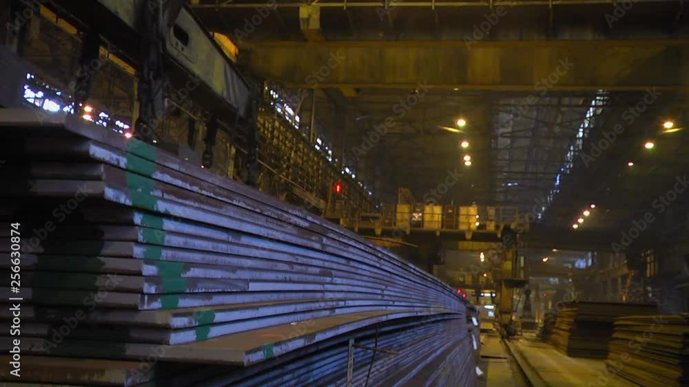 Plate Mill at a metallurgical plant. Plate Mill at a metallurgical plant.
