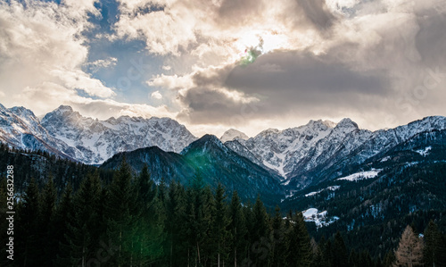 view of slovenian alps