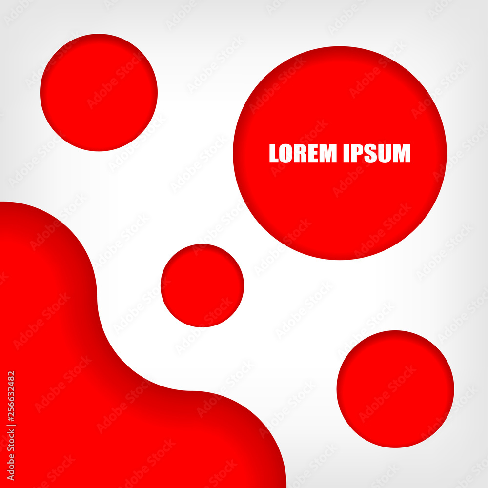 abstract 3D background, on red background, vector illustration - Vector abstract 3D background, on red background, vector illustration - Vector