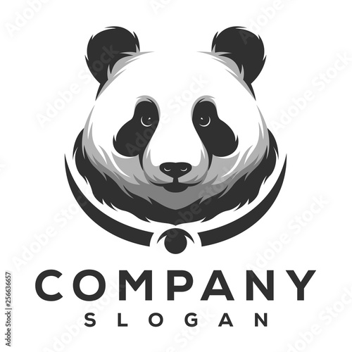 panda logo design photo