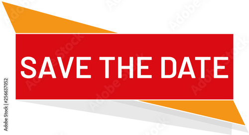 vector Button Save the Date	