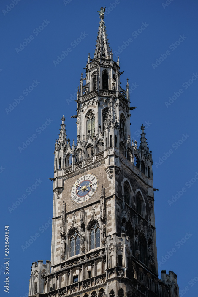 famous munich city hall at the marienplatz - germany - bavaria famous munich city hall at the marienplatz - germany - bavaria