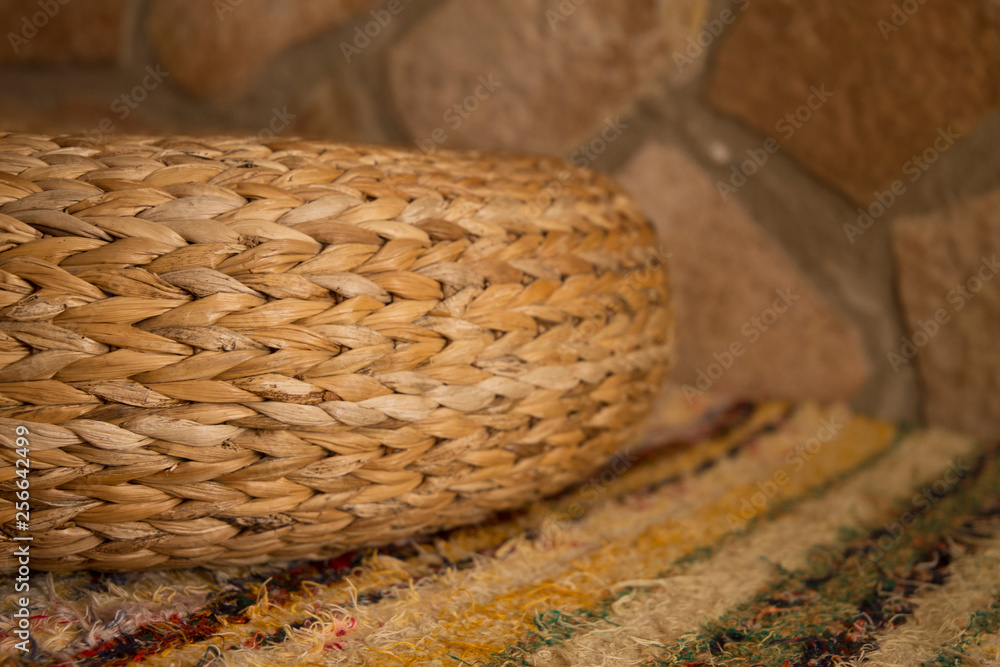 Obraz premium Natural cushions on the carpet