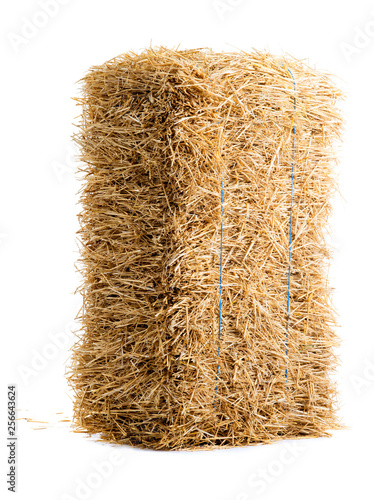 Photographie dry haystack isolated