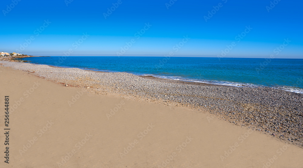 Almenara beach in Castellon of Spain