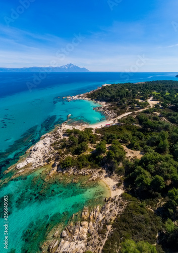 Kavourotrypes or Orange is a small paradise of small beaches located between Armenistis and Platanitsi in Sithonia, Chalkidiki, Greece © ververidis