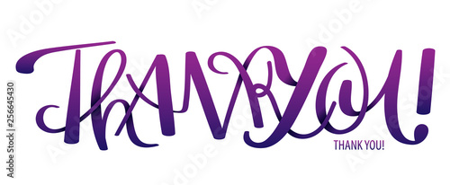 THANK YOU! brush calligraphy banner