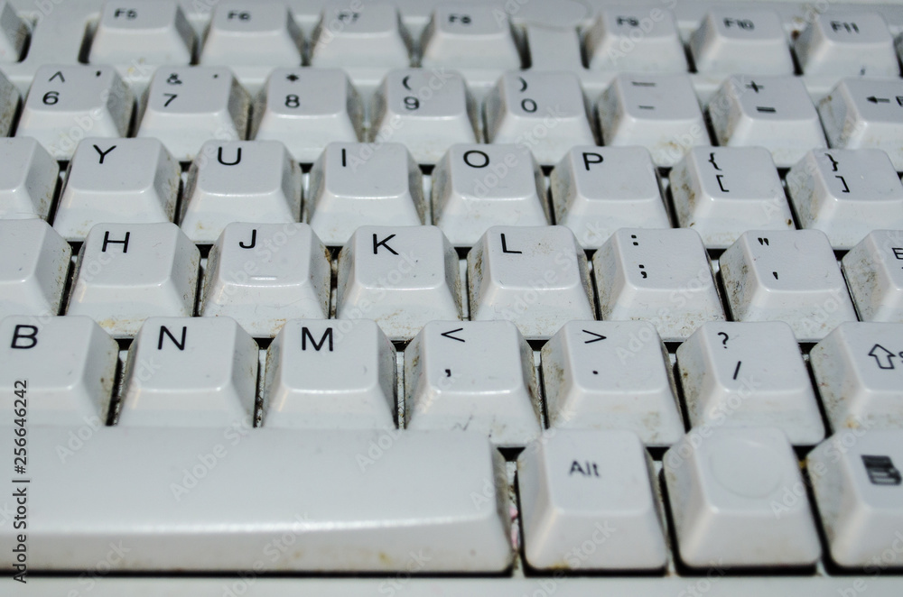 Dirty keyboard. Dirty keyboard.