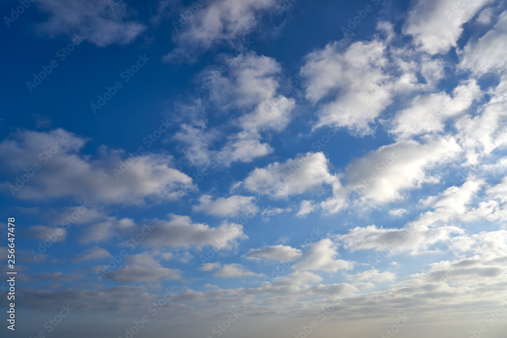 Blue summer sky with white clouds Blue summer sky with white clouds