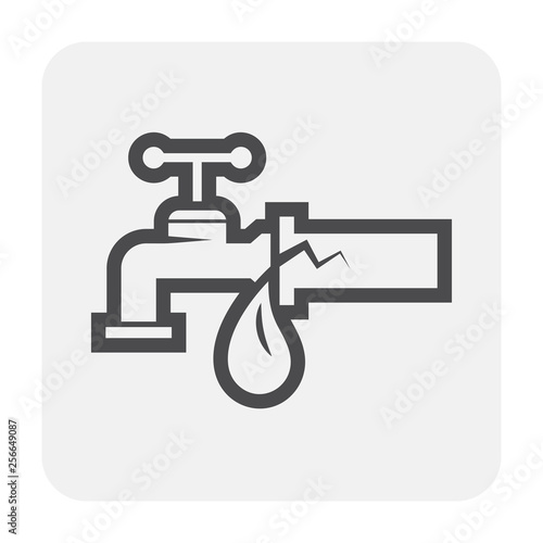 burst pipe icon