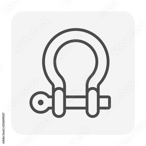 shackle icon black