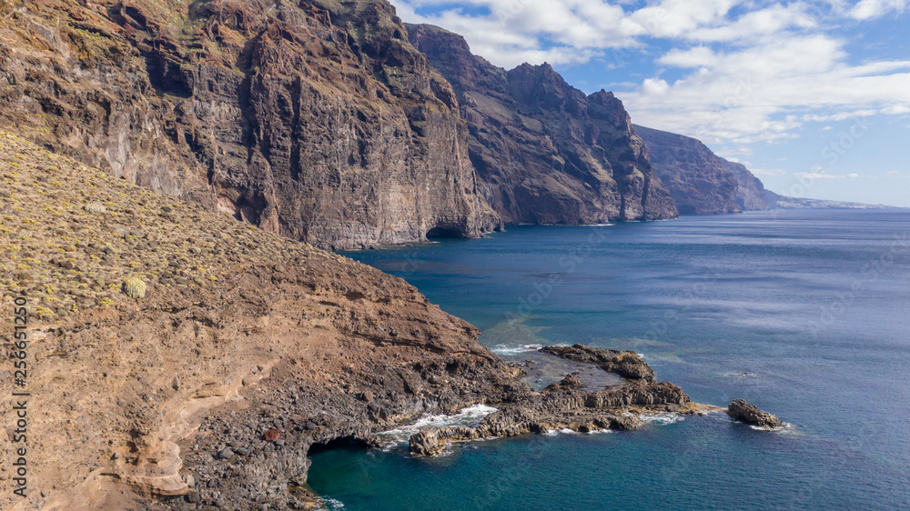 Giant cliffs Los Gigantes on a coast of Tenerife