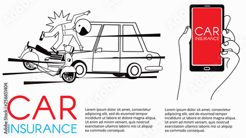 Man and motorcycle collide