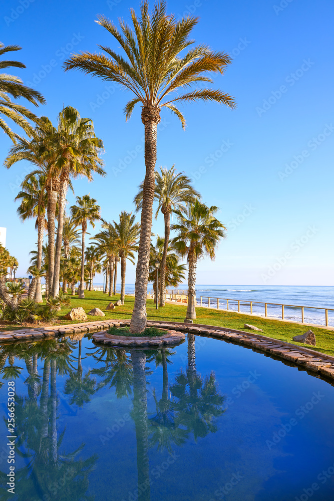 Oropesa de Mar beach park in Castellon Oropesa de Mar beach park in Castellon