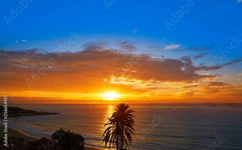 Fototapeta Naklejka Na Ścianę i Meble -  Tarragona Balcony of Europe at sunrise in spain
