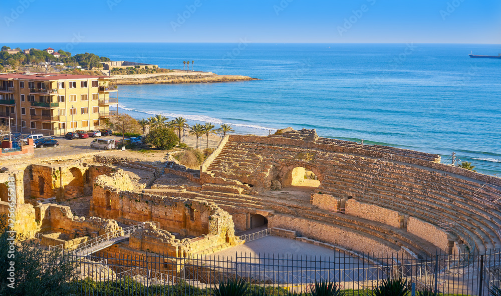 Amphitheater roman in Tarragona Catalonia
