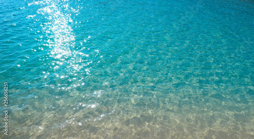 Tropical beach water transparent clear