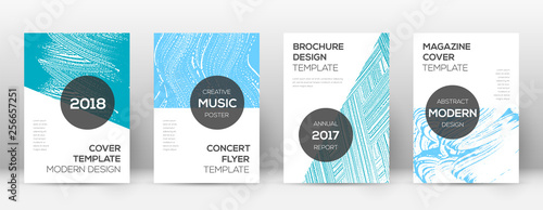 Schilderij op canvas Cover page design template. Modern brochure layout