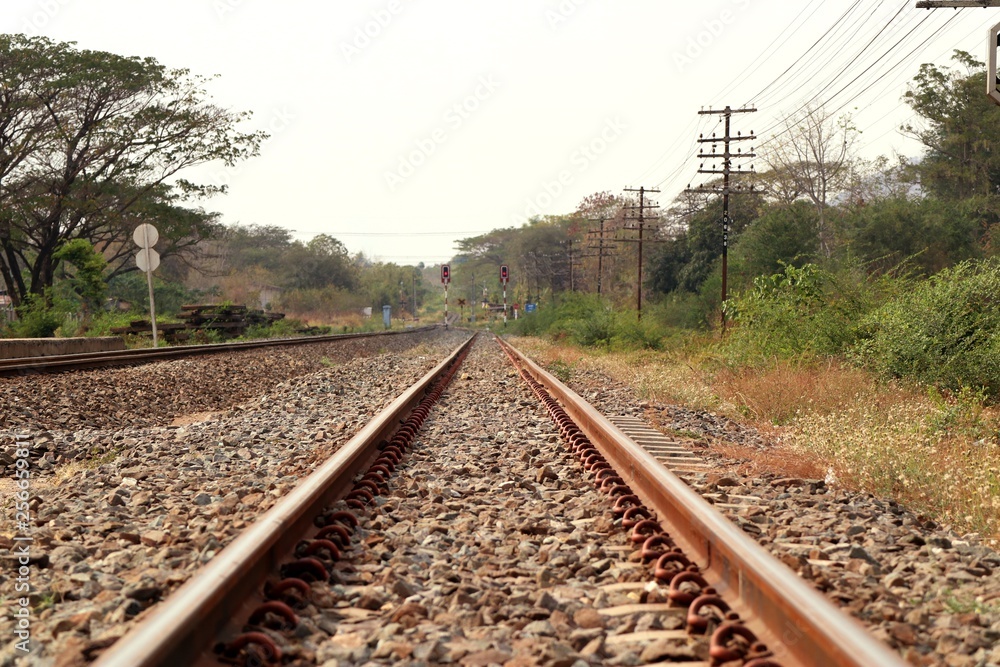 Train station and railway