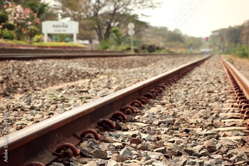 Train station and railway