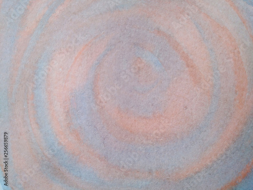 Hand painted watercolor background spiral