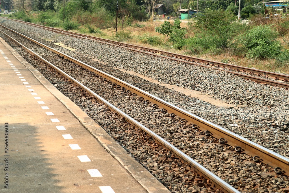 Train station and railway