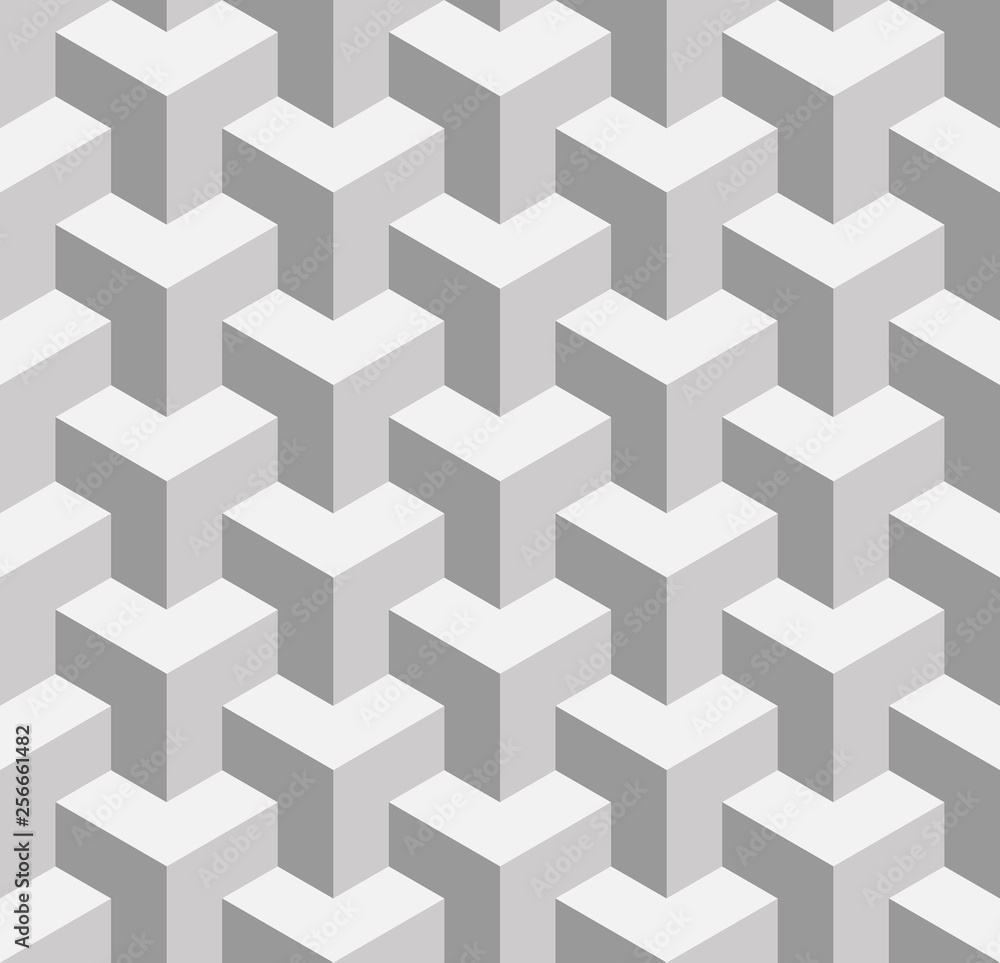 Photo & Art Print Seamless 3D geometrical pattern of overlapping cubes, pyty photo-art-print-seamless-3d-geometrical-pattern-of-overlapping-cubes-pyty