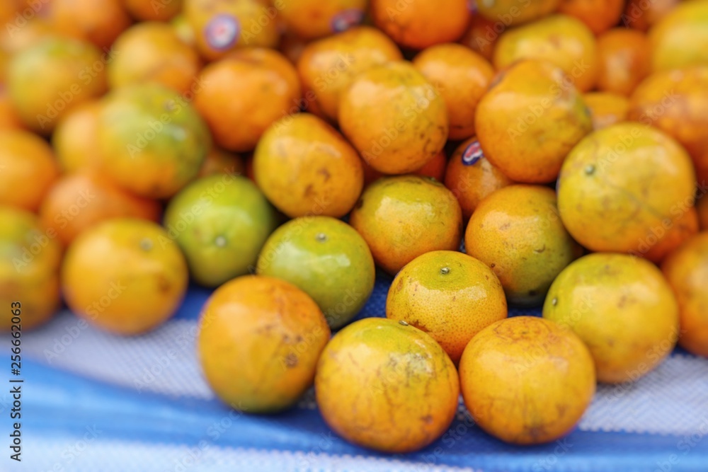Orange fruit at street food