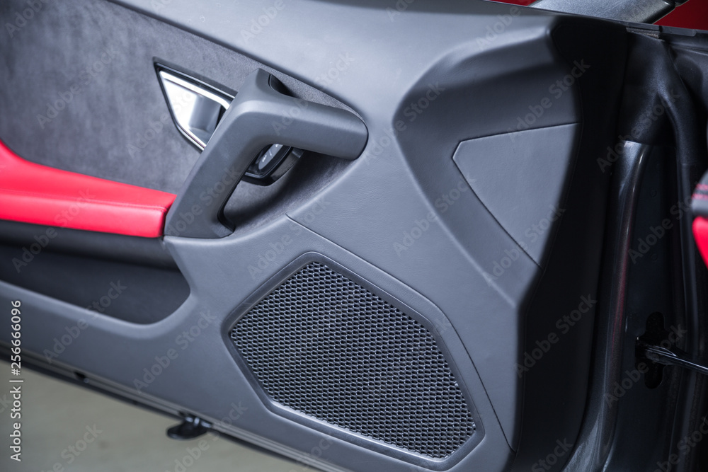 Detail of speaker in sports car