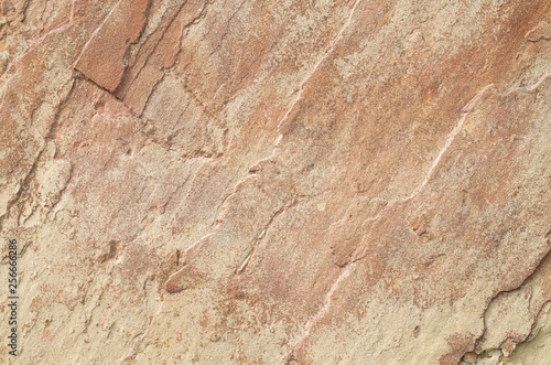 Colorful split sandstone cladding on wall