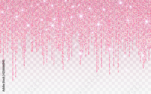 Wallpaper Mural Pink glitter sparkle on a transparent background