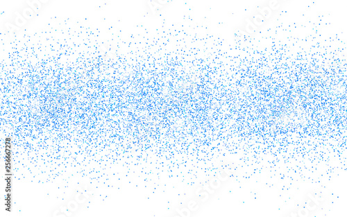 Blue glitter sparkle on a transparent background. Blue vibrant background with twinkle lights. Vector illustration