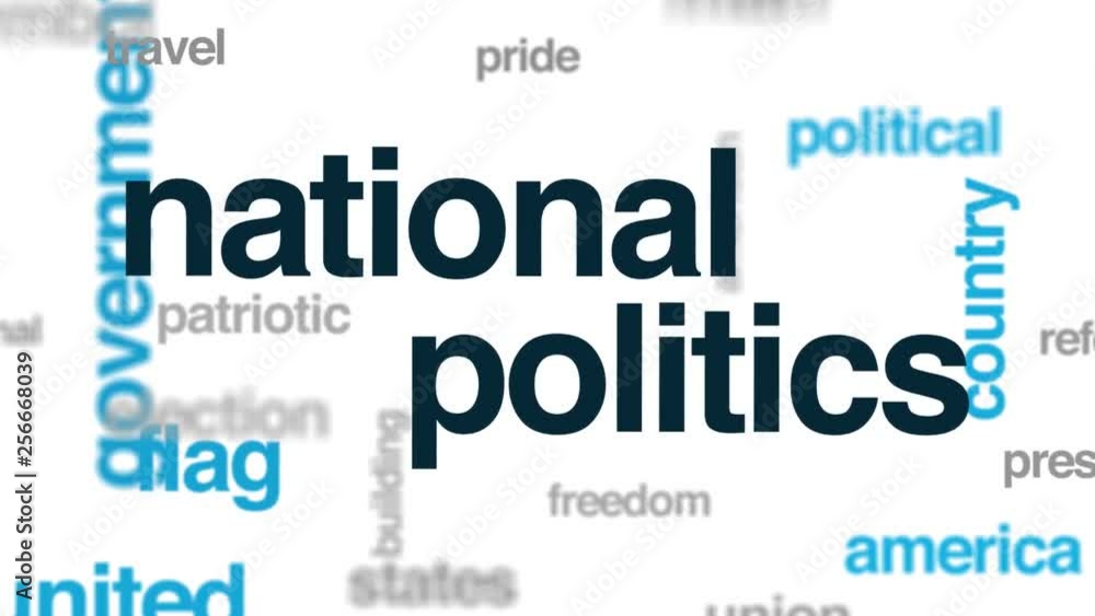 National politics animated word cloud. Kinetic typography. National politics animated word cloud. Kinetic typography.