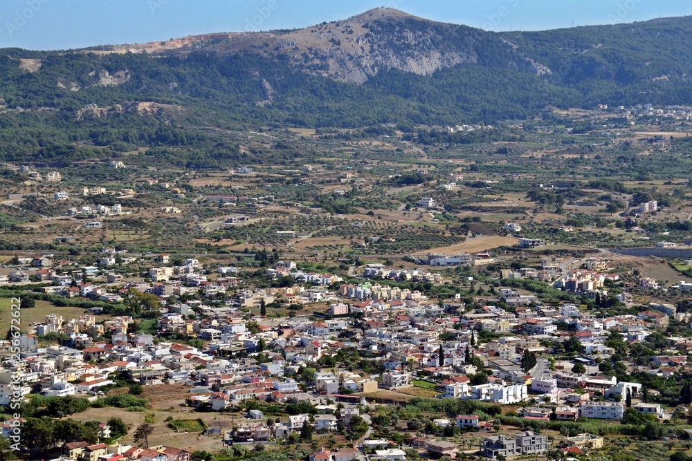 View of the city in the valley