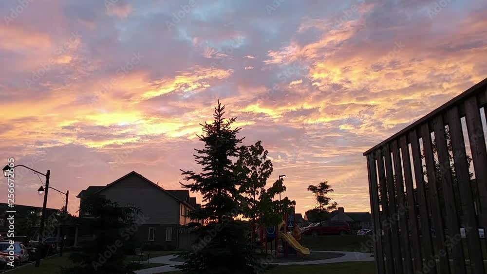 Time lapse of a very red sky during sunset. Time lapse of a very red sky during sunset.