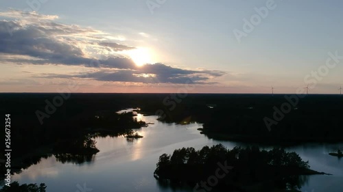 Wallpaper Mural Aerial view over the Baltic sea in Sweden. Torontodigital.ca