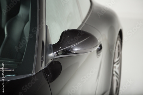Close up of car mirror