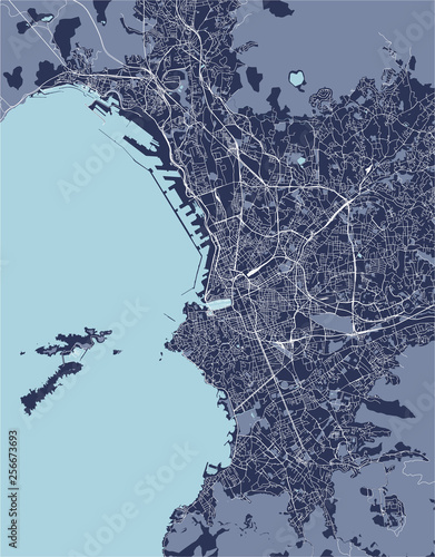 map of the city of Marseille, France