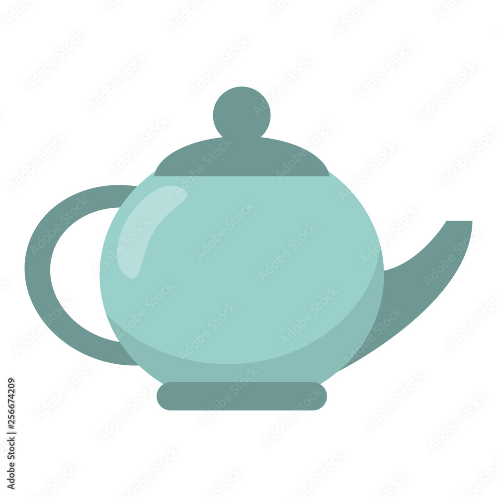 Obraz premium Tea porcelian pot isolated