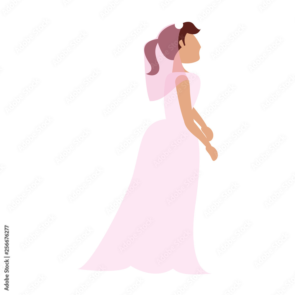 Wedding bride cartoon