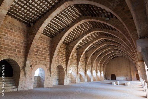 Dormitory in Monastery of Santes Creus, Spain