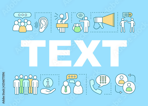 Oratory skill word concepts banner