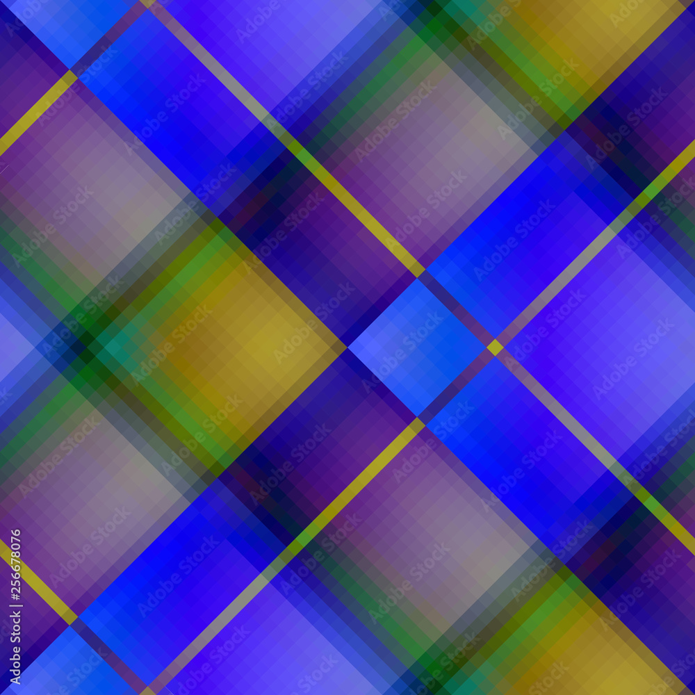 Obraz premium Seamless plaid background. Vector image in geometric style