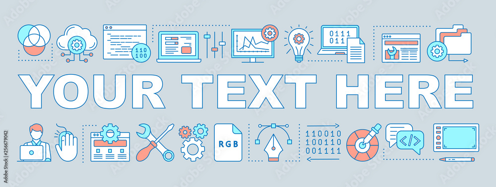 Website tools word concepts banner