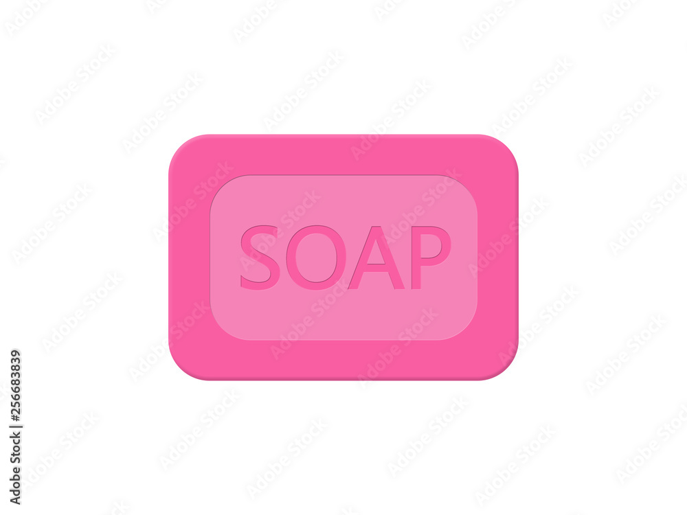 Pink bar of soap Pink bar of soap