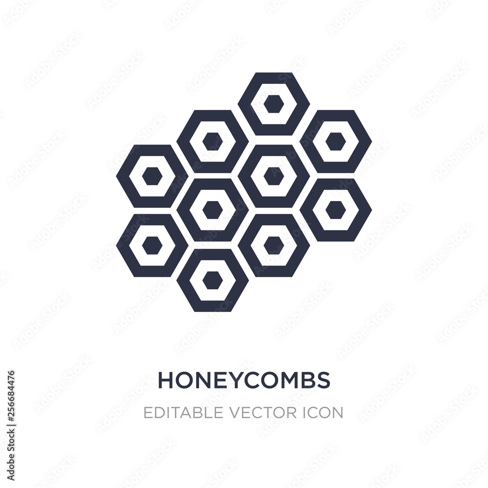 honeycombs icon on white background. Simple element illustration from Food concept. honeycombs icon on white background. Simple element illustration from Food concept.