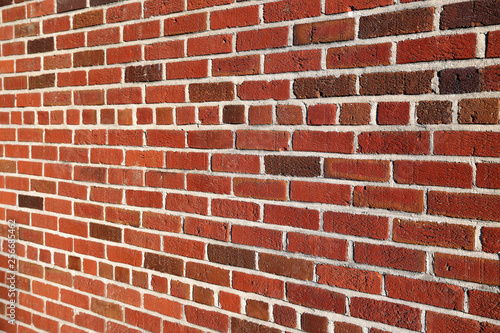 Brick wall background angled with copy space for text