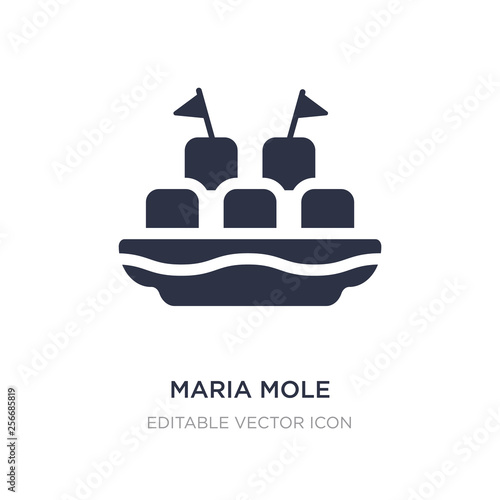 maria mole icon on white background. Simple element illustration from Food and restaurant concept.
